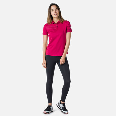 Rossignol Women's lightweight breathable polo shirt pinkpurple