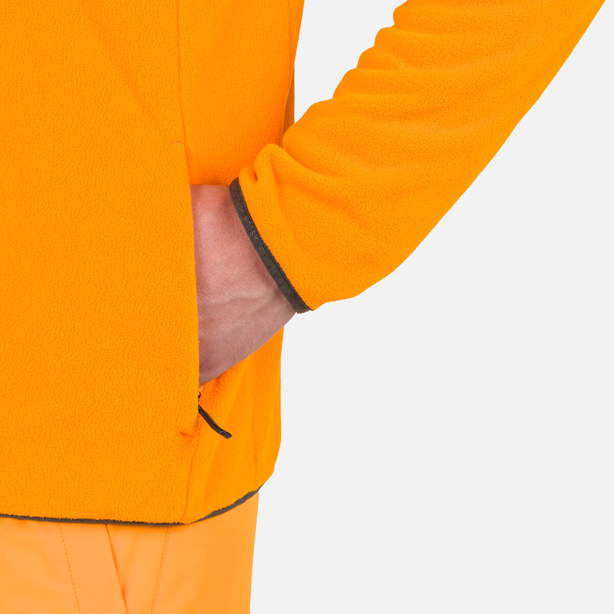 Rossignol Maglia in pile con mezza zip uomo Strawpile orange