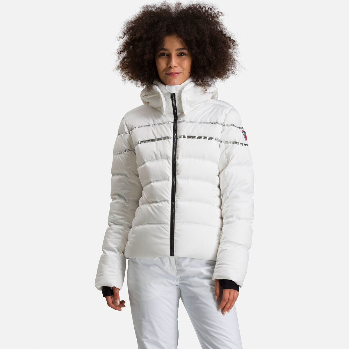 Rossignol Women's Hiver Satin Ski Jacket White