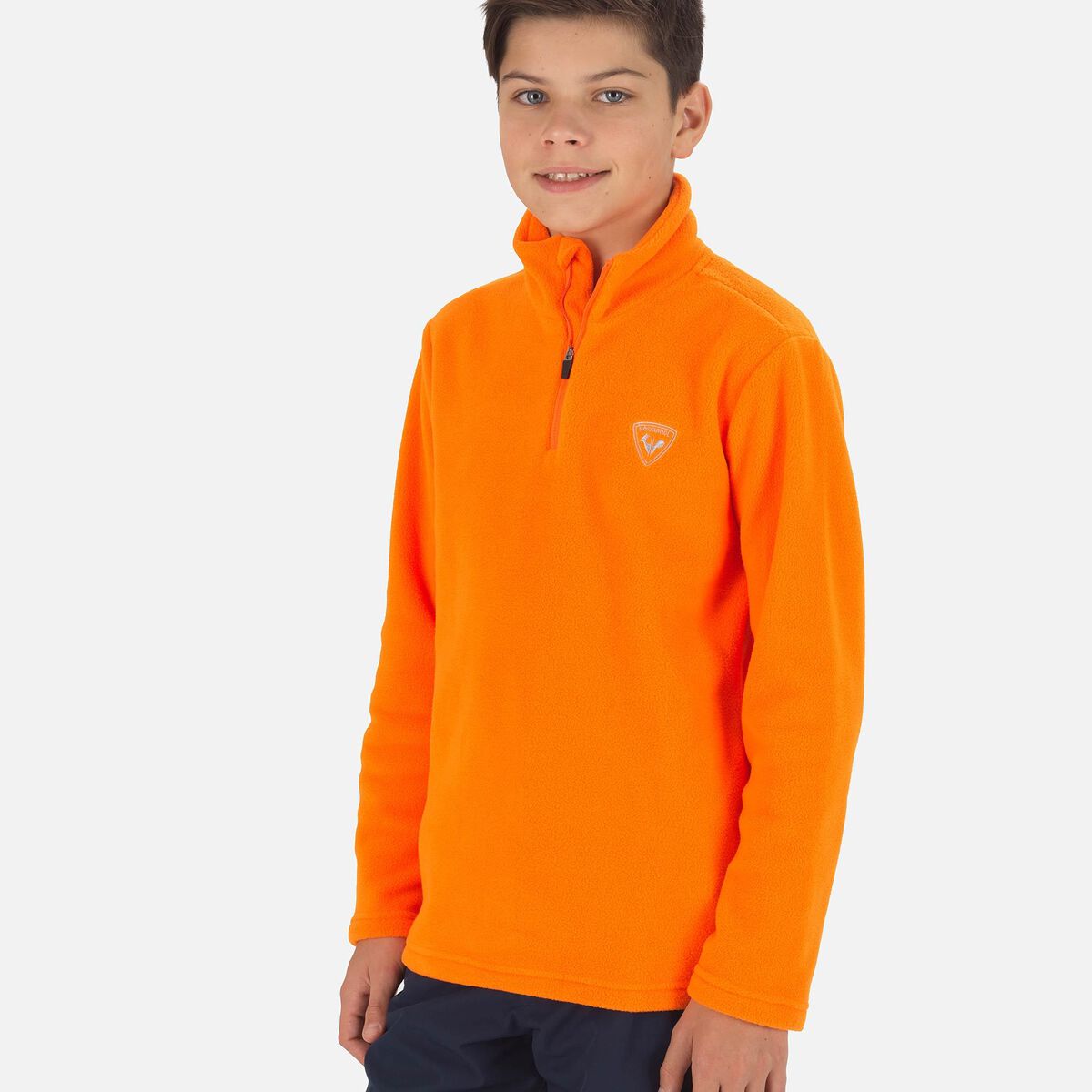 Rossignol Boys' Half-Zip Fleece Top Orange
