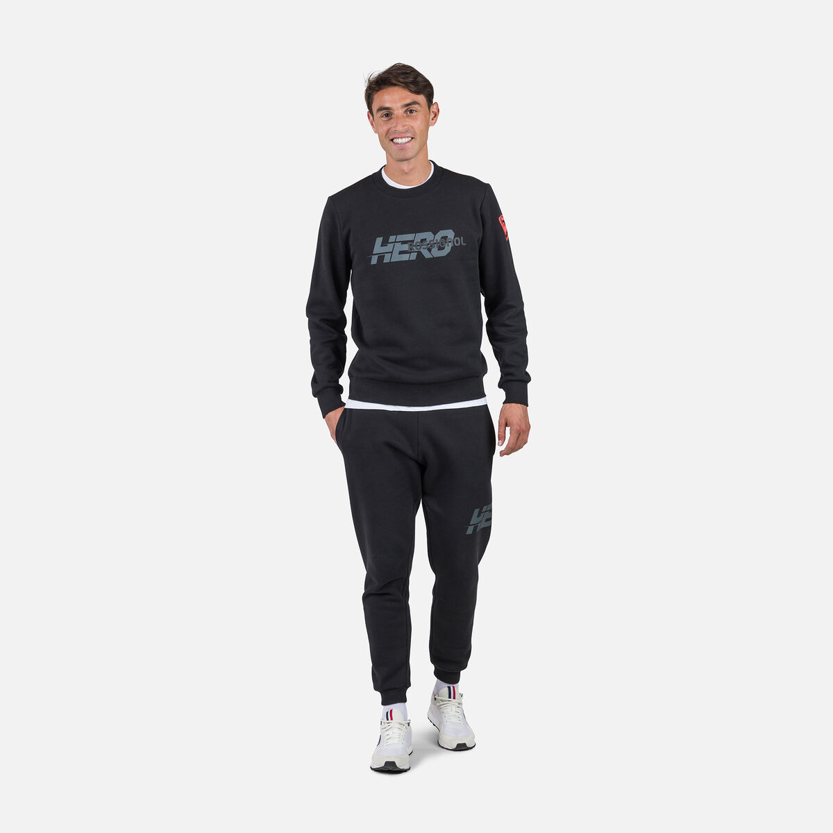 Rossignol Herrensweatshirt mit Rundhalsausschnitt Hero Black