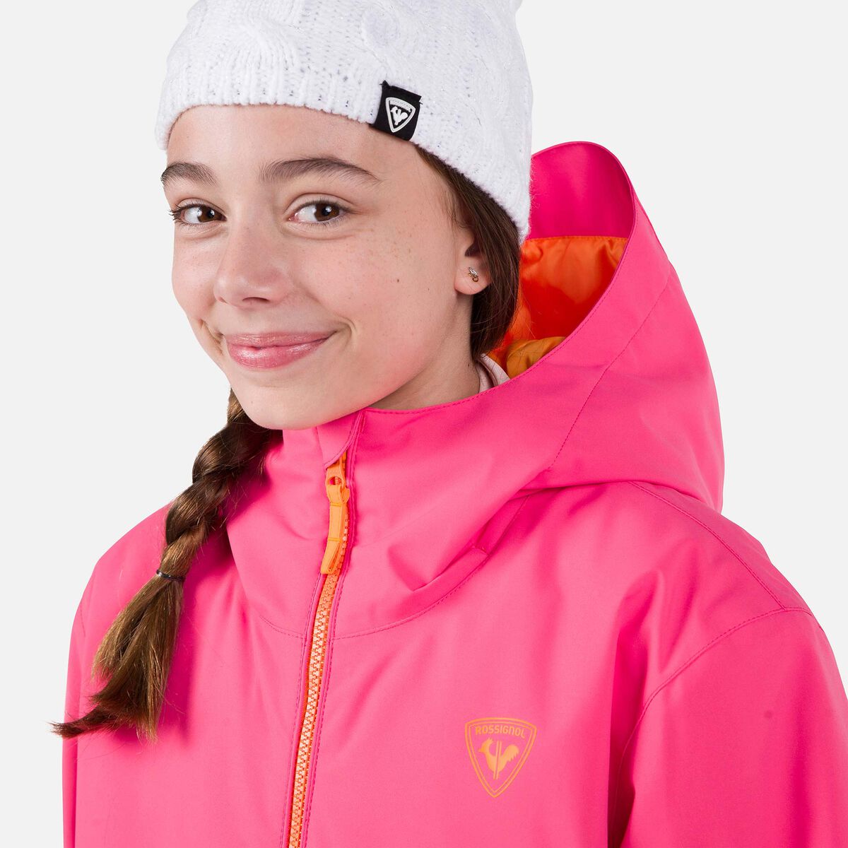 Rossignol Juniors' Strawpile Ski Jacket pinkpurple