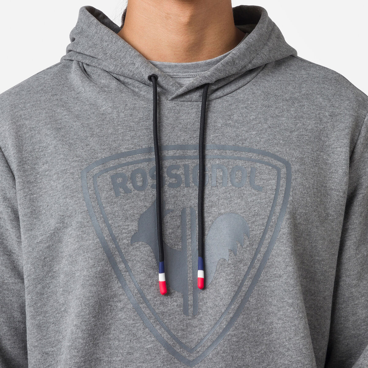 Rossignol Men's hooded logo cotton sweatshirt grey