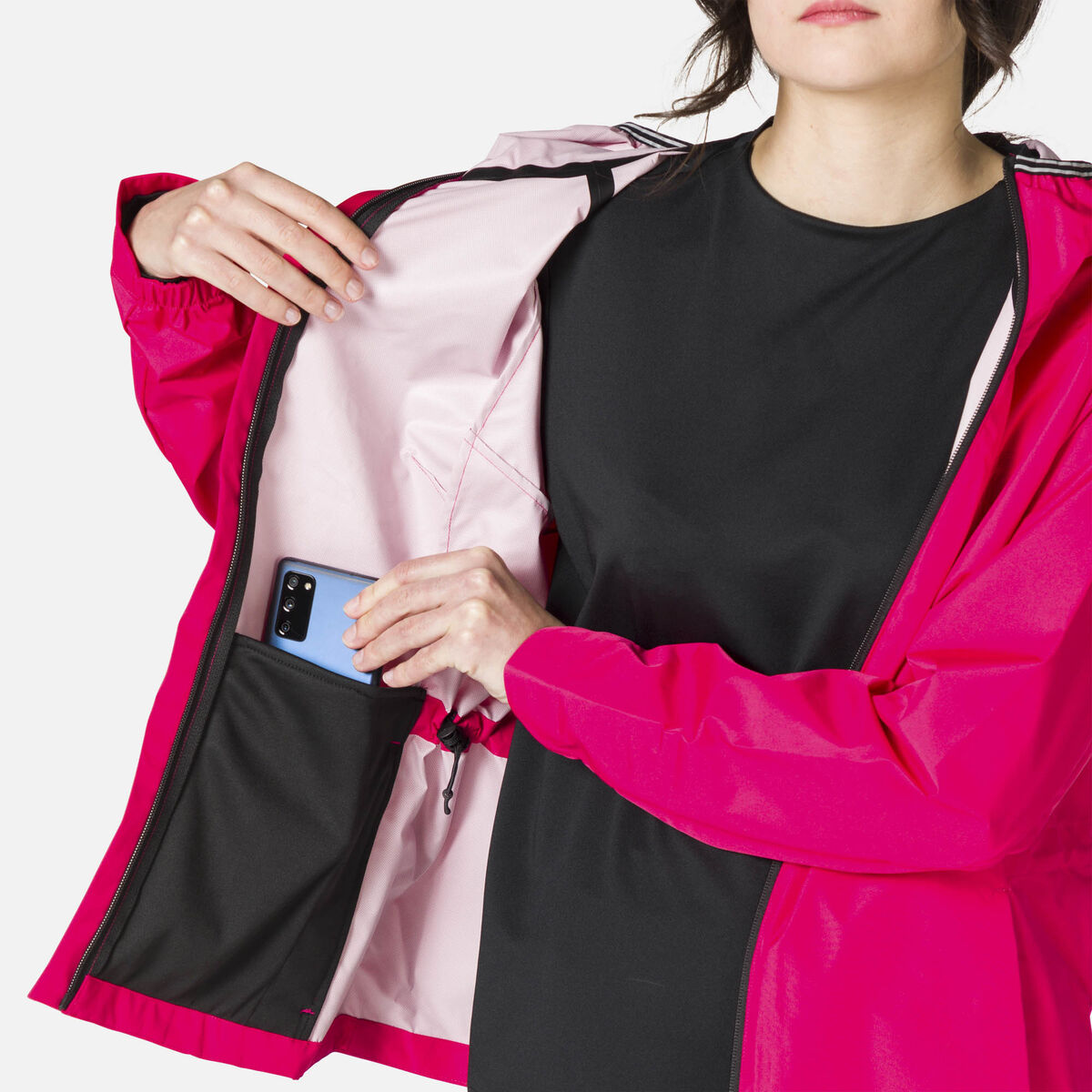 Rossignol Women's Active Rain Jacket pinkpurple
