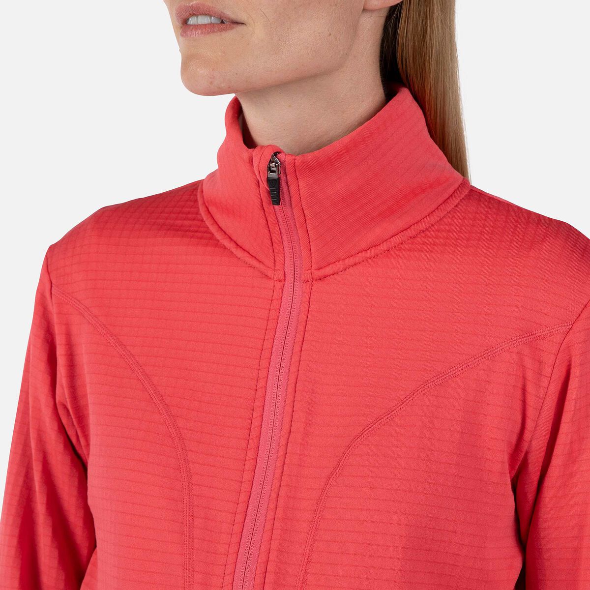 Rossignol Chaqueta polar mujer con cremallera integral Blackside Pink/Purple