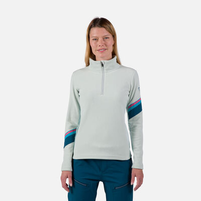 Rossignol Women's Strawpile Half-Zip Fleece Top blue