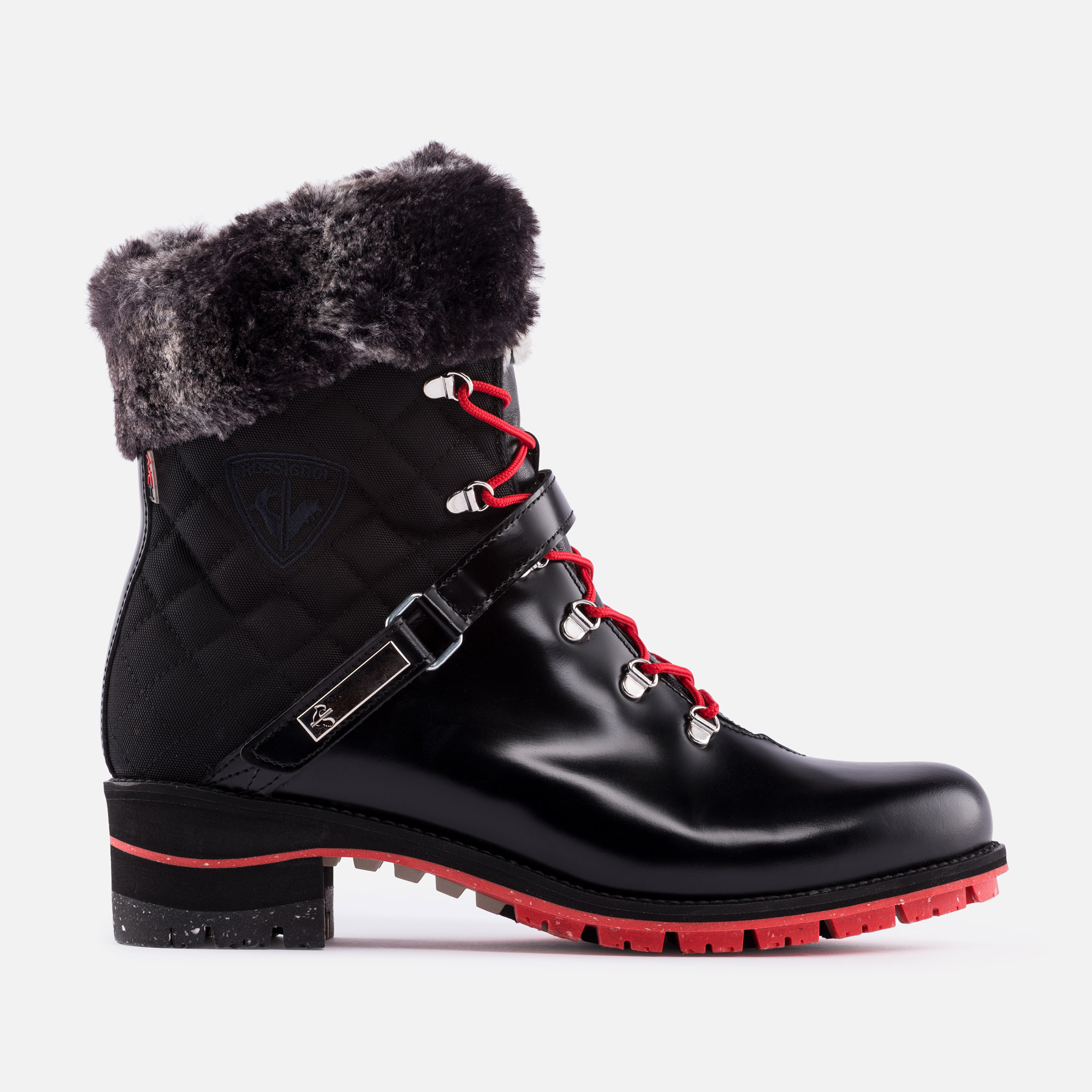 Women's 1907 Megeve Shiny Black Boots