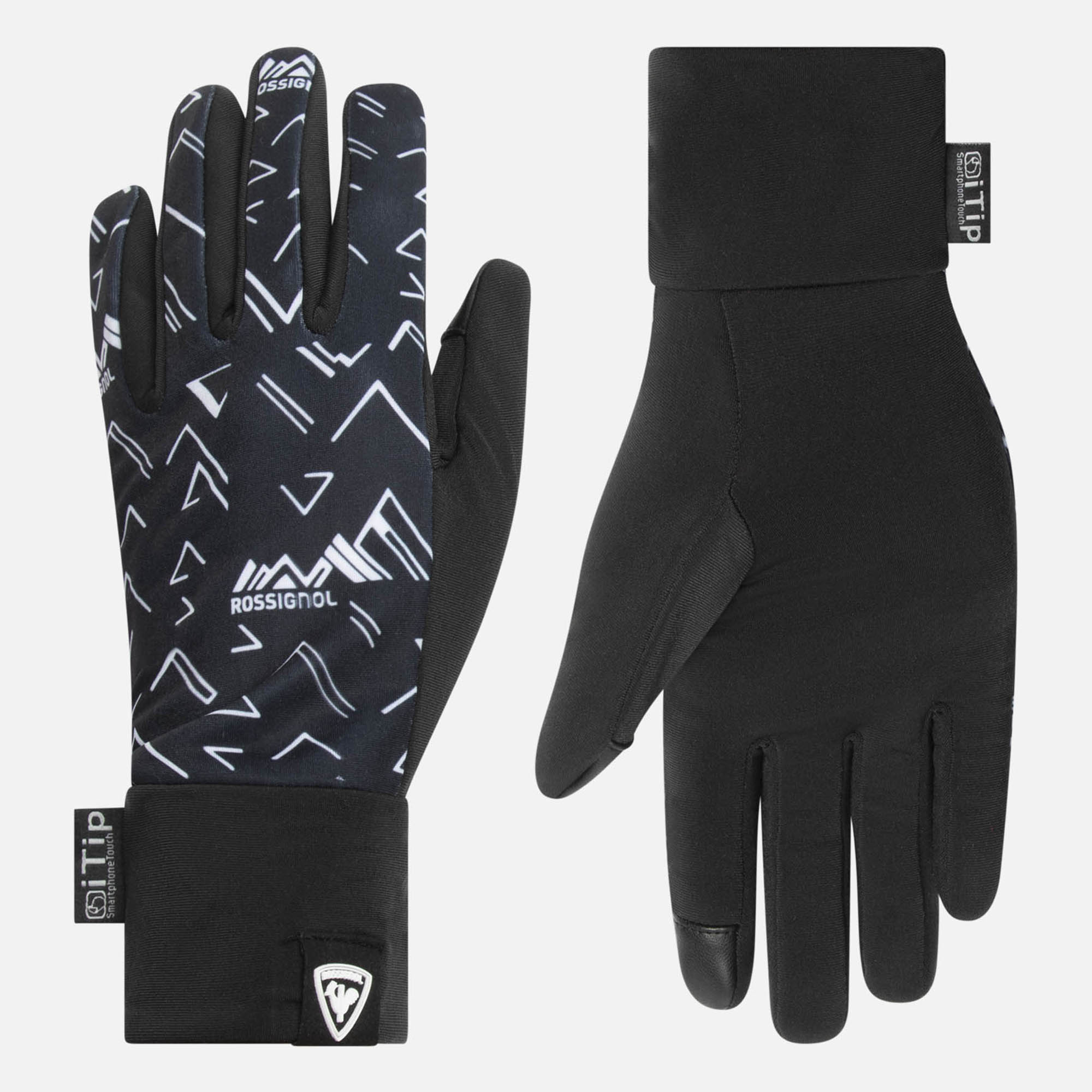 Guantes interiores unisex con ribete en I