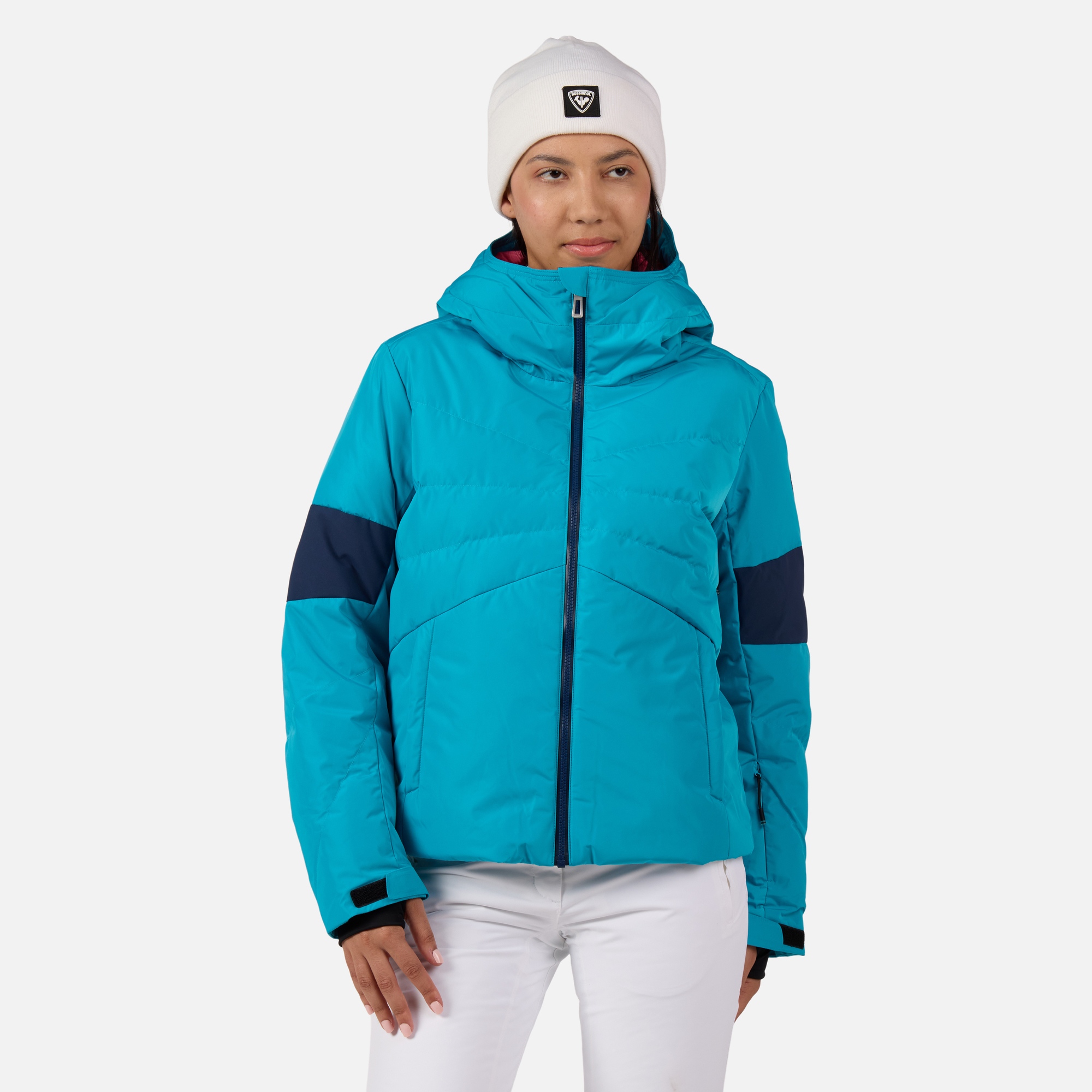 Фото - Лижний одяг Rossignol Women's Wispile Puffy Ski Jacket Blue M RLNWJ08 73F00M 