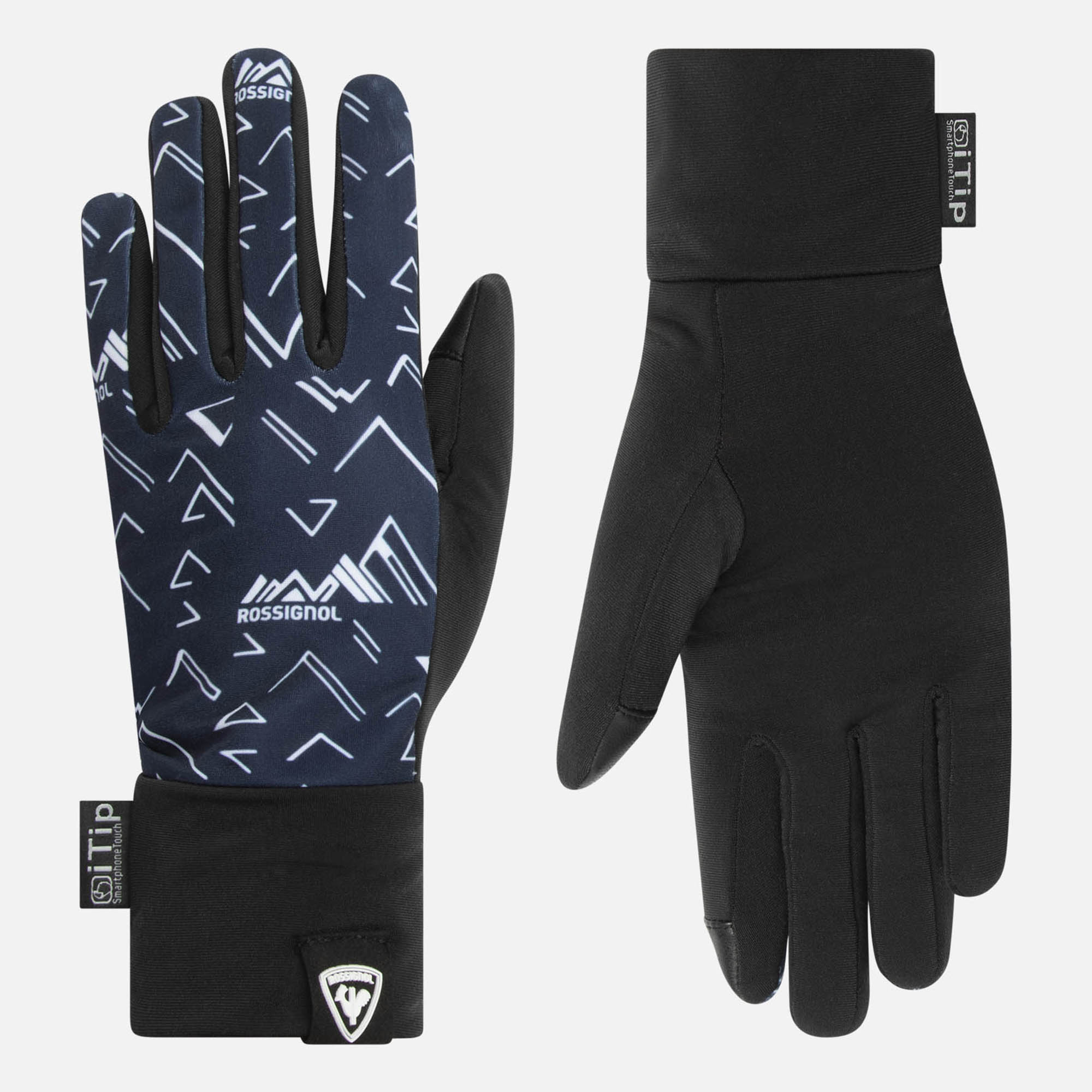 Guantes interiores unisex con ribete en I