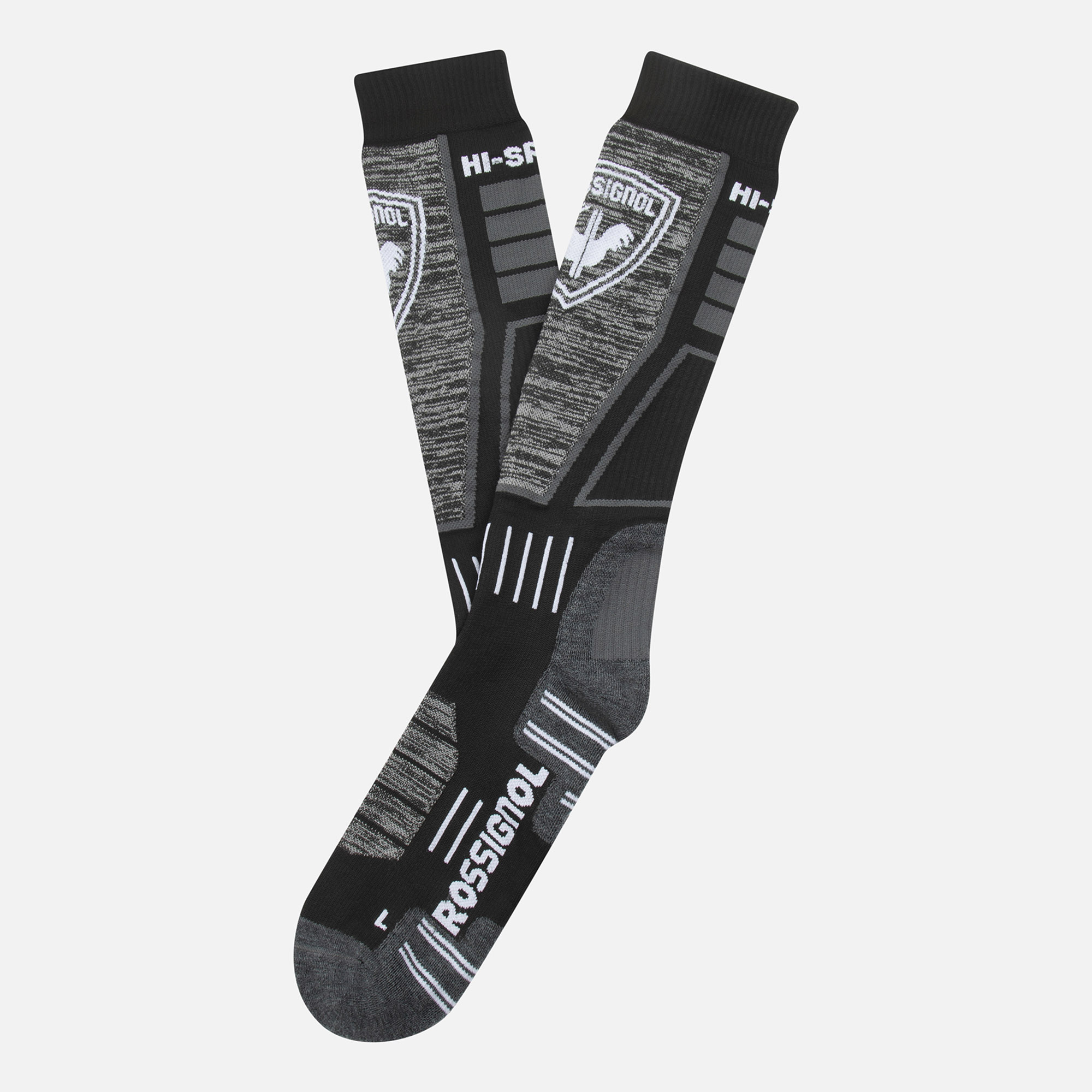 Zdjęcia - Odzież narciarska Rossignol Men's High Speed Ski Socks Black L RLNMX02 20000L 