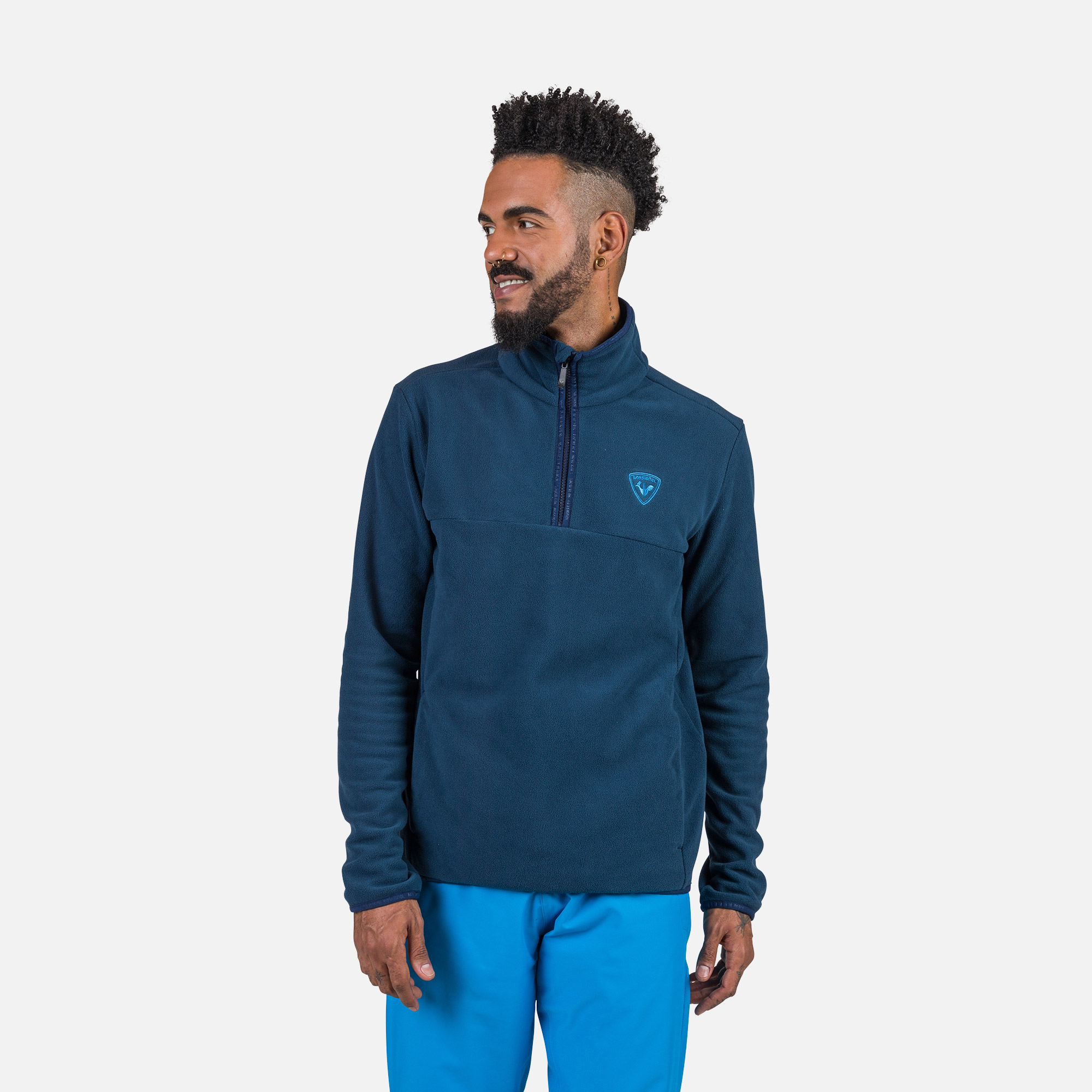 Haut en polaire à demi-zip homme Strawpile