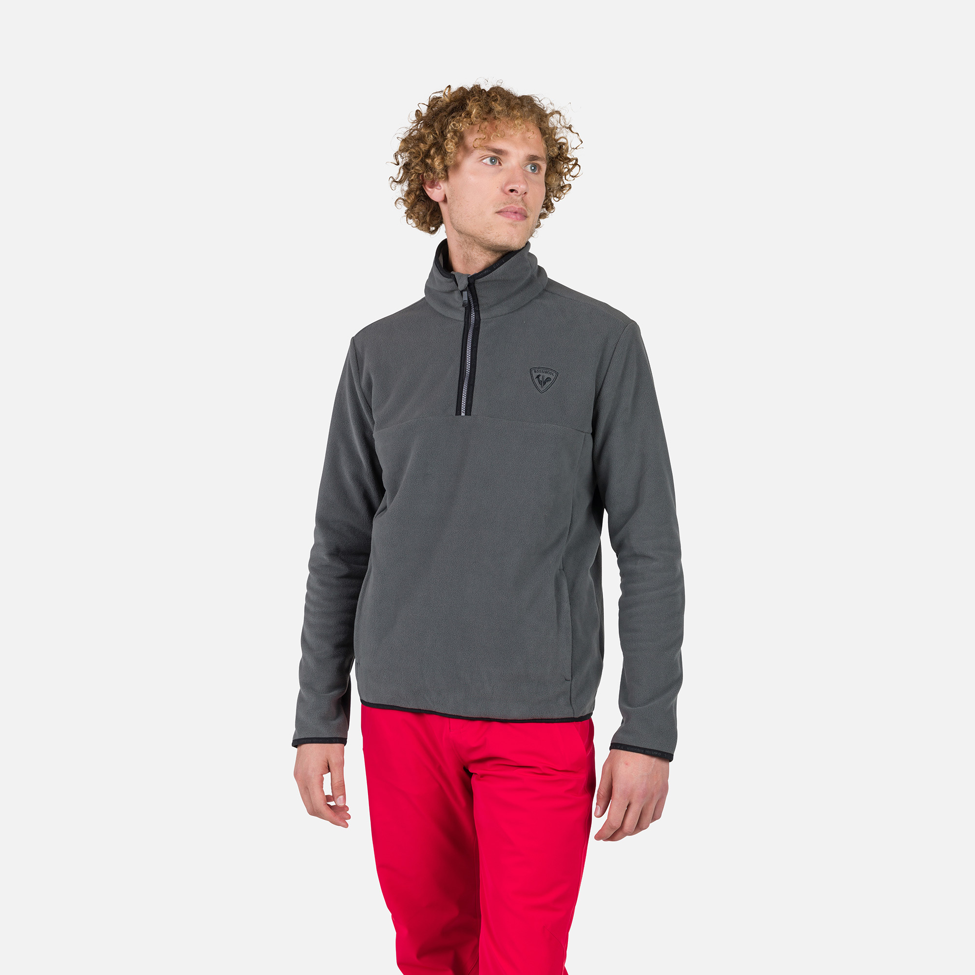 Haut en polaire à demi-zip homme Strawpile