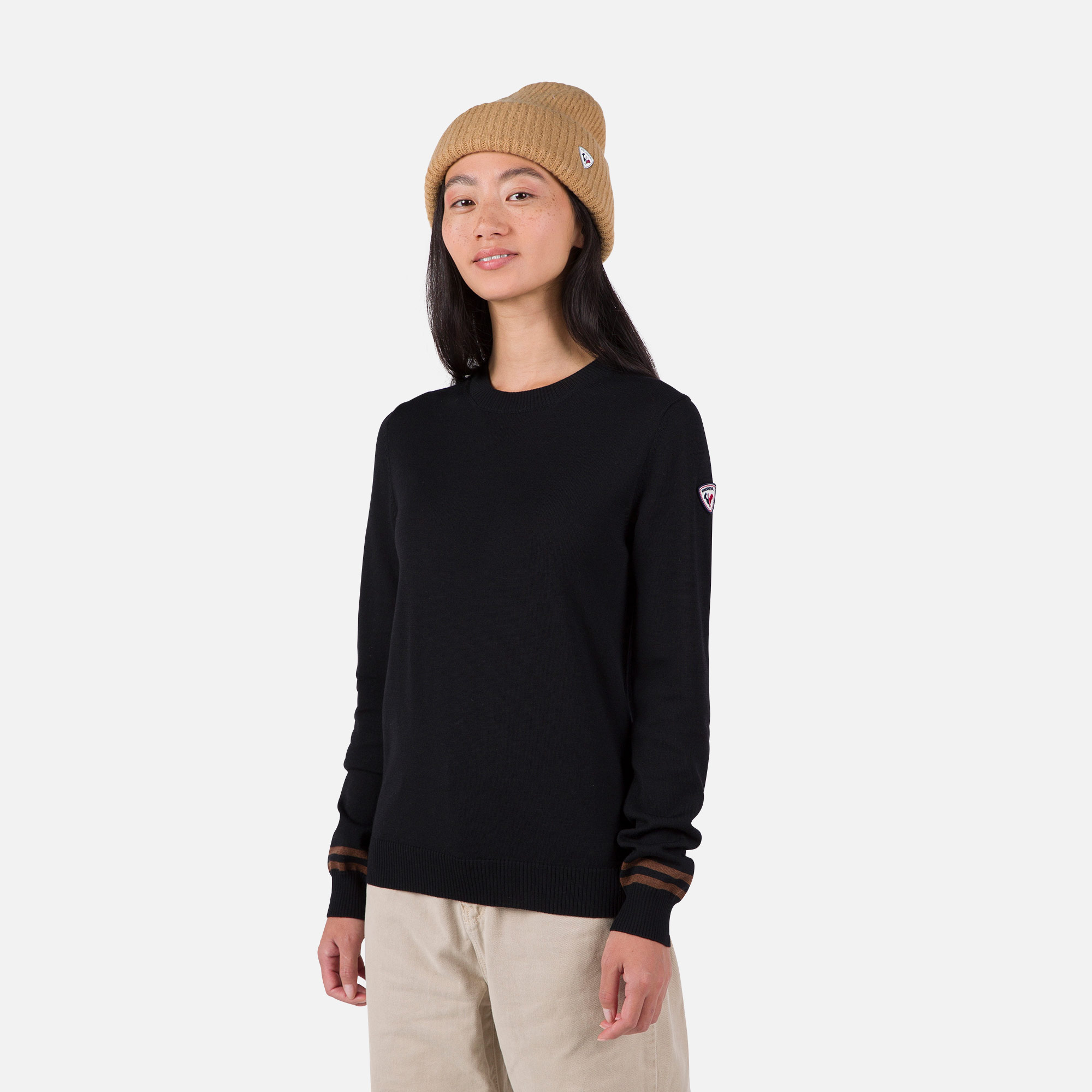 Pull ras du cou femme