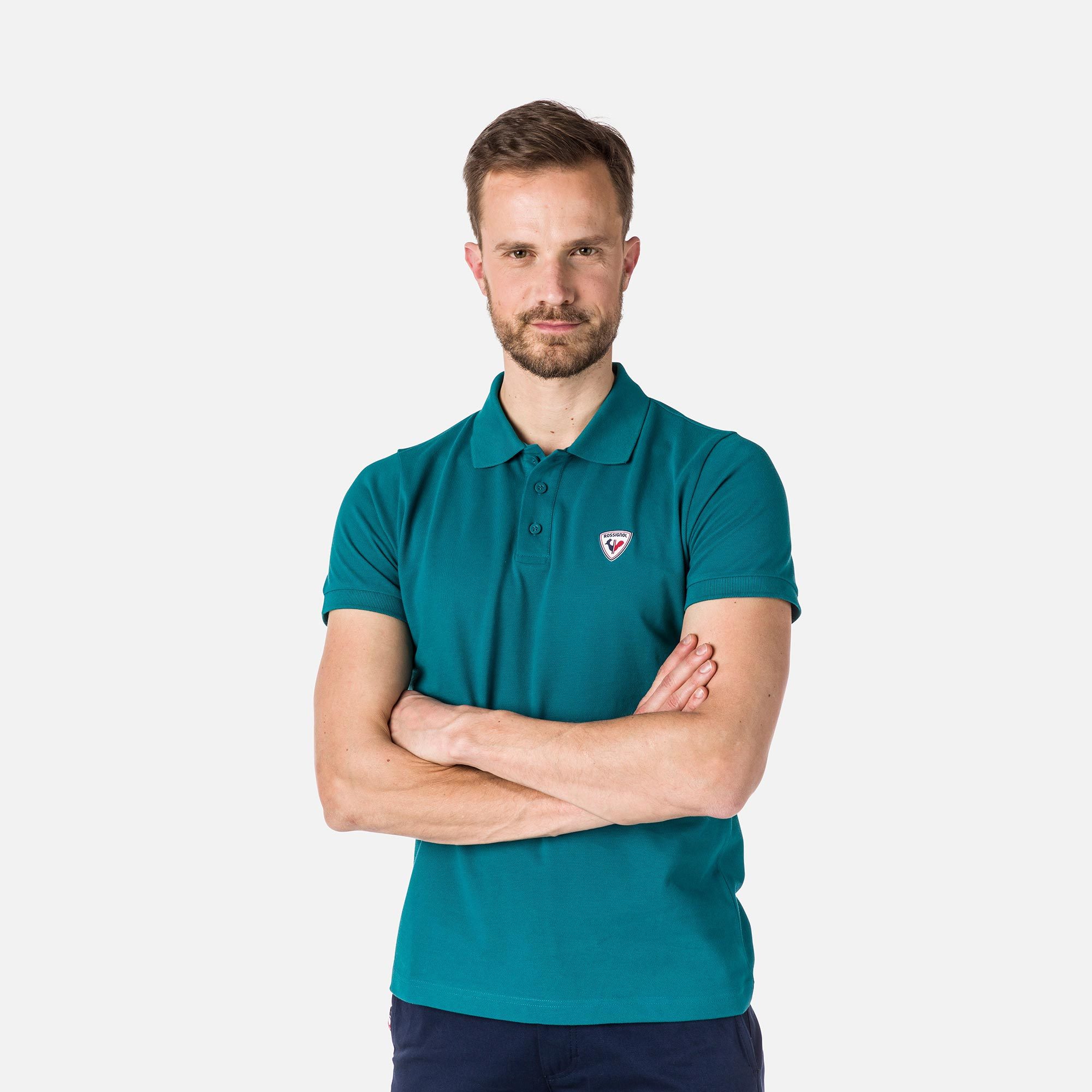 Men's logo polo