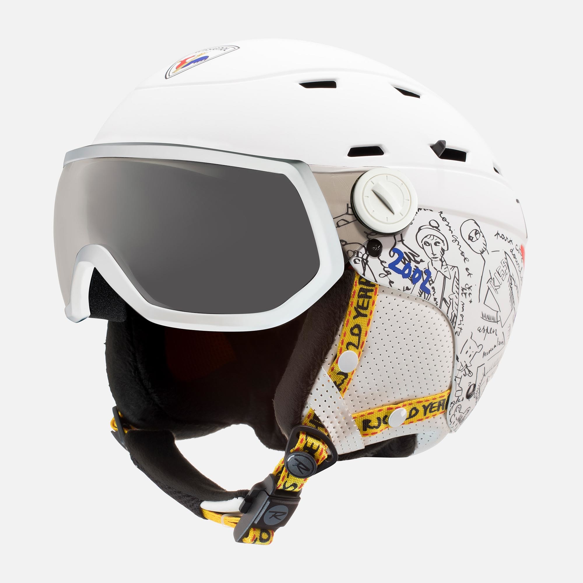 Casco de esquí con visor fotocrómico